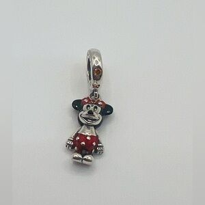 Pandora Disney, Minnie Mouse Dangle Charm, Sterling Silver 925